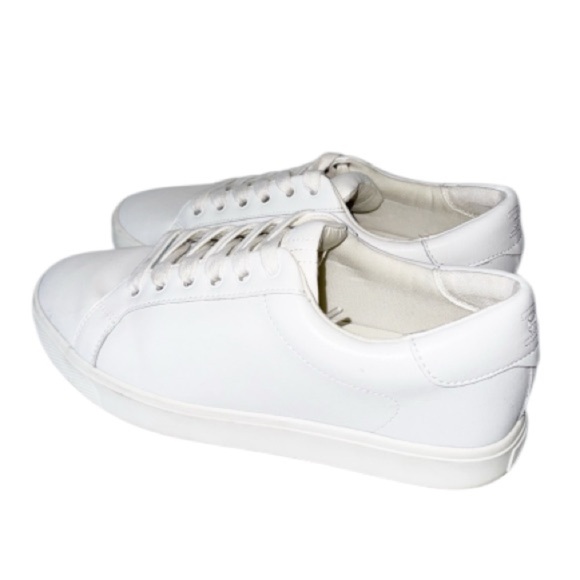 Sam Edelman Ethyl Low Top Leather Sneaker White Classic Minimalist Sz 9 - Picture 3 of 10